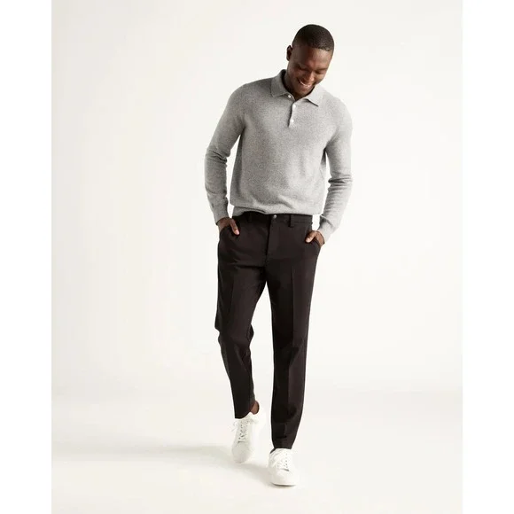 QUINCE Black Ultra-Stretch 24/7 Smart Chino NWT Size32x34 - Picture 2 of 15